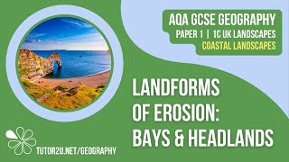 Landforms of Erosion Bays and Headlands  AQA GCSE Geography  Coastal Landscapes 4 [upl. by Emolas]