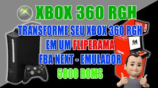 Transforme seu Xbox 360 RGH em um Fliperama NOSTALGICO com FBA NEXT  5800 ROMS xbox360 [upl. by Ellard814]