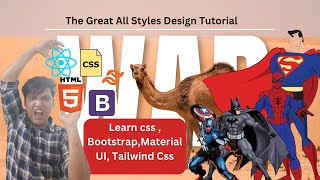 Learning tutorial CSS Bootstrap Material UI Tailwind CSS in one video  Free courses Library 2024 [upl. by Berlinda]