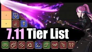 711 Tier List  PowerMeta Ranking  FFXIV Dawntrail [upl. by Medorra]