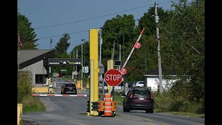 US 🇺🇸Canada 🇨🇦 International Border Crossing via  NY374 Chateaugay NY [upl. by Attenweiler882]