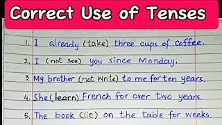 Perfect Tense  Perfect Continuous Tense  ELT  Grammar  Parts of Speech LinguaFranca1 [upl. by Adnuhsed]