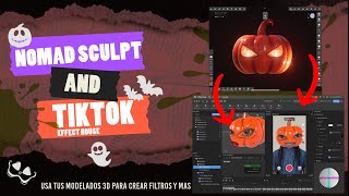 A tutorial on how to use Nomad Sculpt for beginners and effecthouse tiktok filter [upl. by Llenwad609]