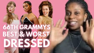 My HONEST Thoughts  66th Grammy Red Carpet Looks [upl. by Arinay]