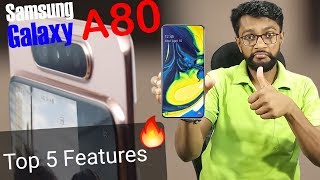 Samsung Galaxy A80 Top Features  Flagship killer [upl. by Norwood]