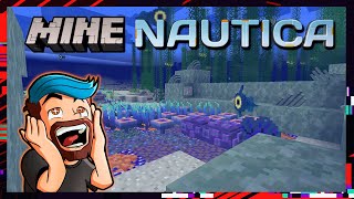 Subnautica mais DANS MINECRAFT  MineNautica CurseForge Mod [upl. by Llenrup991]