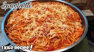 Tastiest Spaghetti Recipe  Pinoy Style Spaghetti  WAIS NA NANAY [upl. by Inattirb]