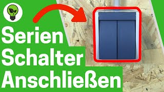 Aufputz Serienschalter Anschließen ✅ULTIMATIVE ANLEITUNG für Feuchtraum Doppelschalter mit 2 Lampen [upl. by Palmore454]