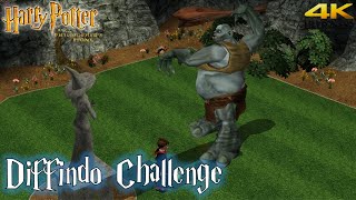 Harry Potter and the Philosophers Stone PS2 Diffindo Challenge 4K [upl. by Halstead904]