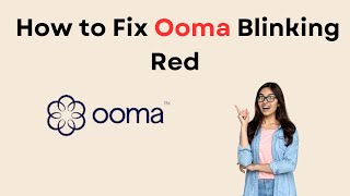 How to Fix Ooma Blinking Red [upl. by Younger]