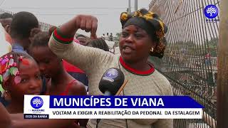 MUNÍCIPES DE VIANA VOLTAM A EXIGIR S REABILITAÇÃO DA PEDONAL DA ESTALAGEM [upl. by Oinafipe]