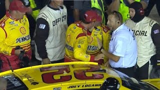 Joey Logano Frustrated Throttles Up on PitLane Officials Furious [upl. by Uhayile852]