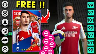 gabriel martinelli efootball 2025 max level [upl. by Avictor273]