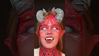 Dungeons amp Dragons Tiefling Cosplay Makeup Transformation [upl. by Jorie]