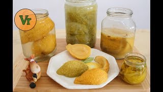 Comment conserver le cédrat en préservant ses arômes  Cédrat confit  Citrus medica [upl. by Hardden]