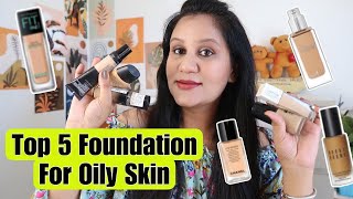 Best 5 Foundation For Oily Skin [upl. by Nevs]