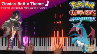 Zinnias Battle Theme Pokemon ORAS Piano Tutorial [upl. by Ethelstan]