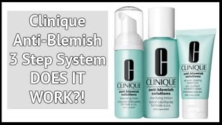 Clinique AntiBlemish Solutions 3 Step System  Review  xameliax [upl. by Dallis936]