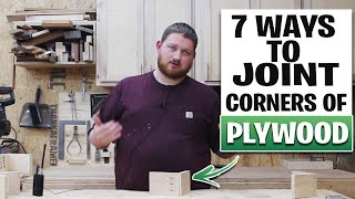 7 Methods Of Plywood Corner Joinery  How To Join Plywood In A Corner [upl. by Kali262]