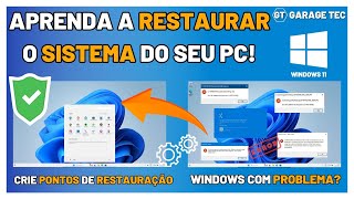 🖥️ Tutorial Windows 11 Como Criar um Ponto de Restauração e Restaurar o Sistema 🔄 [upl. by Ahsinet]