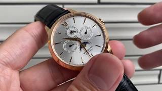 第238集 昔日價格震撼錶壇萬年曆Montblanc Heritage Spirit Perpetual Calendar 彈起的品牌相宜的價格簡易的設定 [upl. by Nosmoht419]