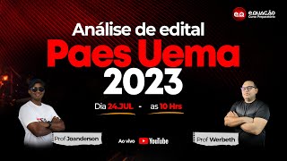 Análise edital Paes Uema 2023 [upl. by Thin963]