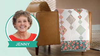 Make a Super Simple Squares Quilt with Jenny Doan of Missouri Star Video Tutorial [upl. by Yanehc638]