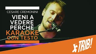 Vieni a vedere perchè by Cesare Cremonini Instrumental Version  Karaoke con Testo [upl. by Eerrehs40]