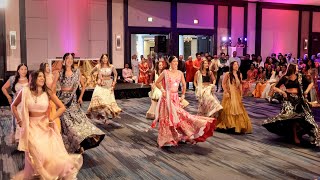 Stunning Sangeet Performance by the Bride and Her Friends and Family  Indian Wedding 4K [upl. by Nedap]