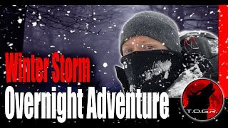 Backpacking in a Blizzard  Winter Storm Backpacking Overnight Adventure [upl. by Wahs]