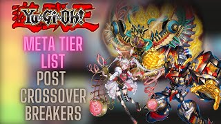 YUGIOH BEST META TIER LIST POST CROSSOVER BREAKERS [upl. by Ecire486]