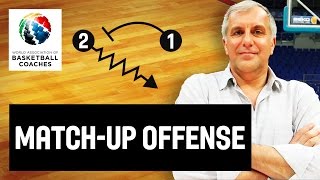 MatchUp Offense  Željko Obradović  Basketball Fundamentals [upl. by Nannoc730]