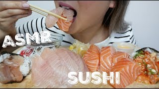 ASMR  SALMON vsTUNA SASHIMI Relaxing Eating Sounds  NE Lets Eat [upl. by Verdie]