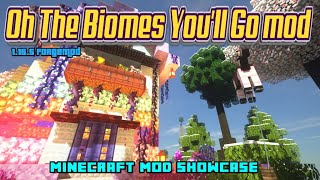 Minecraft 1165  Oh The Biomes Youll Go mod Review [upl. by Drona303]