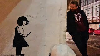 NEW BANKSY IN EDINBURGH  Banksy identity reveal [upl. by Schug72]