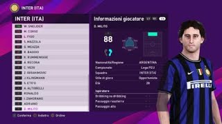 eFootball PES 2020 PS4  INTER CLASSIC ALL TIME XI  2100 [upl. by Yebba]