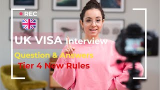 UK Student Visa Interview QnA  Tier 4 Visa  Study in UK Top Universities [upl. by Harcourt]