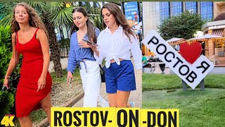 Life in Russia Streets During SANCTIONS  Rostov On Don Riverside 4K city Tour 2022 ростовнадону [upl. by Notterb]