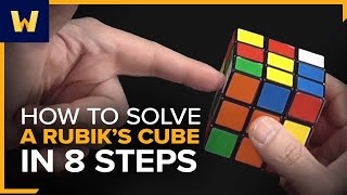 How to Solve a Rubiks Cube in 8 Steps  The Math of Games and Puzzles [upl. by Gamaliel]