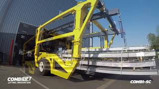 Combilift  COMBI SC  Straddle Carrier lifting Galvanized Steel  Solution for oversized loads [upl. by Bound558]