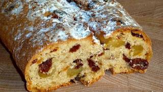 Christstollen Weihnachtsstollen selber machen einfach Kochen Stollen Weihnachten BackRezept 12 [upl. by Saxe]