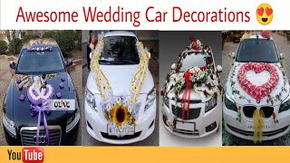 World Famous Wedding Car Decoration Ideas  Car Decoration Ideas  New Design Car Decoration Ideas [upl. by Kizzie444]