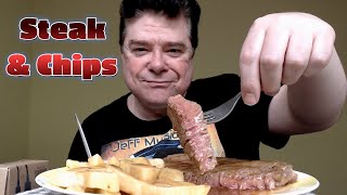 ASMR  Eating Steak amp Chips For Dinner [upl. by Ballard]