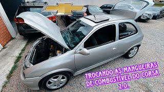 CORSA WIND 20 Trocando as mangueiras de combustível ep14 [upl. by Arv]