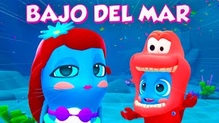 🦀 Bajo del mar 🪸 La Sirenita 🐠 Princesas Disney  Canciones de Los Mini Moonies en Español [upl. by Leahcimnoj]