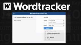 Wordtracker Keyword Tool [upl. by Rehpotisrhc892]