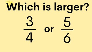 How to determine which Fraction is larger [upl. by Meier]