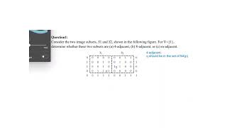 Numerical on finding 48 and m adjacency in Digital Image Processing [upl. by Rawden]