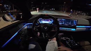 BMW i5 M60 Night Drive [upl. by Yenffad]