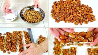 CROCCANTE DI MANDORLE ricetta facile e veloce  Almond Brittle easy recipe [upl. by Nelram]